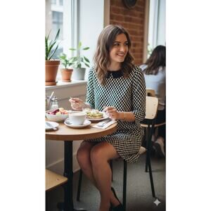 Kate Spade Kassia Shift dress Sz S Silk/Viscose Bust 35" Length 35"Short NWOT